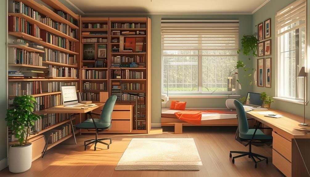 home office and guest room