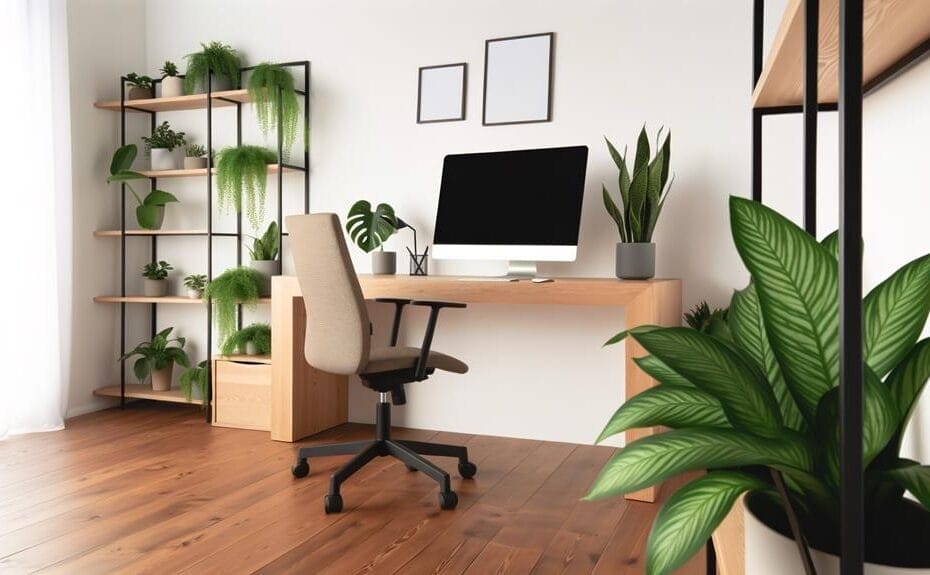 productive home office setup